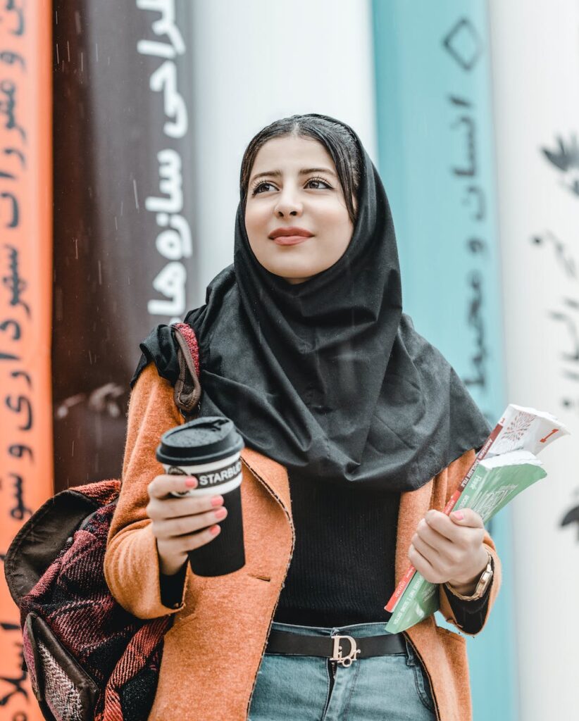 shallow focus photo of woman wearing black hijab