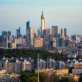 view of the downtown of frankfurt